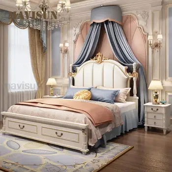 Домашен Комплект мебели за Спалня, Луксозно легло американската принцеса размер 