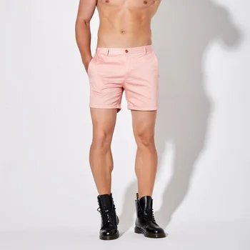 Ежедневни летни шорти Hot Man розов и сив цвят