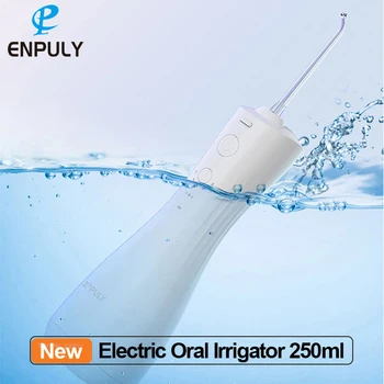 Електрически иригатор за устната кухина ENPULY 250 мл вода Флоссер IPX7 Водоустойчив стоматологичен флушер USB Акумулаторна батерия за пречистване на зъбите