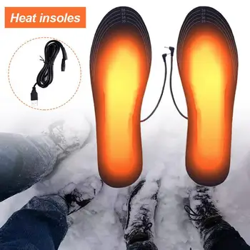 Електрически нагревателни стелки, USB-стелка с подгряване за мъже и жени, миещи уреди за крака с дистанционно управление, топли стелки за обувки за зимата