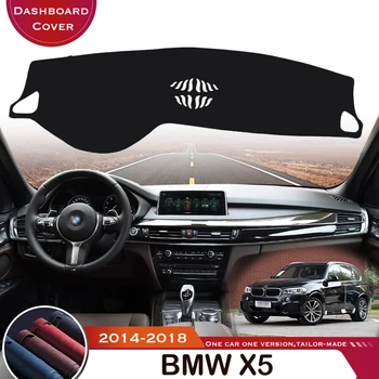 За BMW X5 F15 2014-2018, авто подложка за арматурното табло, подложка за арматурното табло, анти-UV, противоскользящий automobile калъф, кожен защитен мат 2016 2017