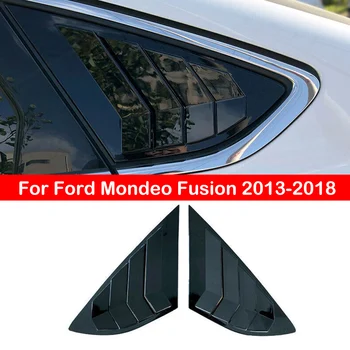 За Ford Mondeo Fusion 2013-2018 Автомобили задната щори на прозорец, Странична шторка, накладки, стикер, вентилационна (противовакуумна) канална лъжичка, ABS, карбон, черен Автомобил