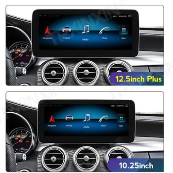 За Mercedes Benz W204 2011-2014 8 + 128 g, LTE 4G Android, автомобилен GPS навигатор, мултимедиен плеър, HD-екран, безжичен Carplay