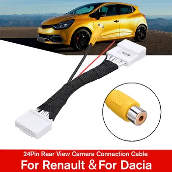 Здрав висококачествен нов практичен кабел-адаптер за Dacia, 24-пинов адаптер, чисто нова камера за Renault