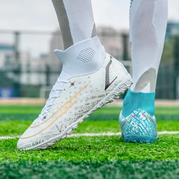 Здрави футболни обувки, градинска футболна обувки Messi на едро, маратонки за тренировъчни мачове по футзалу, леки размери 35-45