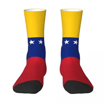 Знаме на Венецуела Бандера Венециолана Венецуела контрастни Цветни чорапи Пехотна опаковка Ластични Чорапи Забавно Новост Сладък отглеждане R333
