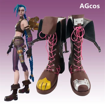 Играта AGCOS ХАХА, нова кожа, серия Anetflix, Arcane Jinx, обувки за cosplay, Обувки
