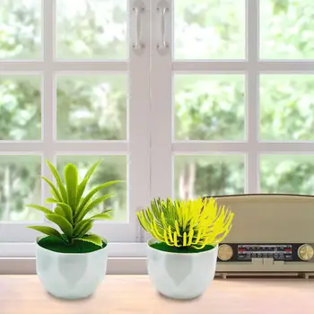 Имитация на Стайни Растения Изкуствен Бонзай от Реалистичен Атмосферостойкого Пластмаса, Без Поливане Сочен за Дома
