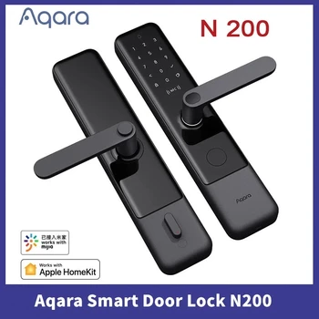 Интелигентна система за заключване на вратите Aqara N200, брави с пръстови отпечатъци, Bluetooth, парола, отключване на NFC, умен заключване, работа с HomeKit Mijia Smart Home