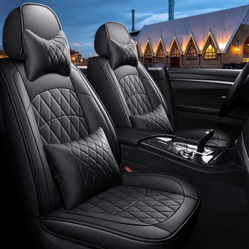 Калъф за столче за кола от изкуствена кожа FORD Taurus Fusion C-MAX, Mondeo Territory Ger Galaxy Kuga Mustang GT Автомобилни аксесоари