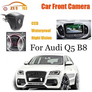 Камера с логото на CCD за Нощно Виждане за паркиране на кола с изглед отпред Широка 170 ° Водоустойчива За Audi Q5 B8 2008 ~ 2016