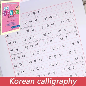 Книга за корейската калиграфия, красиви ръкописни официални + Сладък Стил Libros Quaderno За деца, Художествена книга, Канцелярская хартия