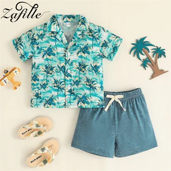 Комплект дрехи за най-малките момчета в празнично стил ZAFILLE, всекидневни, детски костюми, летни детски дрехи за момчета, плажен костюм за бебета