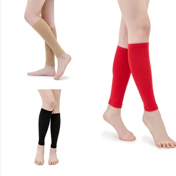Компресия чорапи за телета, компресия чорапи за разширени вени, чорапи за езда, еластични чорапогащи с отворени пръсти, женски, мъжки