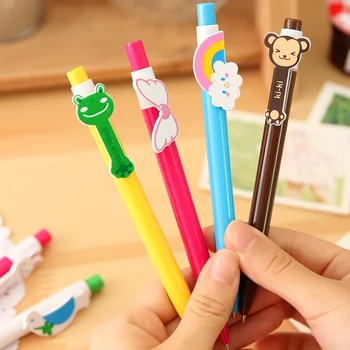 Корейски творчески канцеларски материали Крилата на животните дъгова химикалка писалка 6 вида чисти и свежи анимационен дръжки Студентски награди