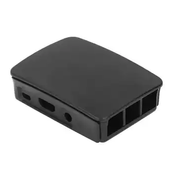 Корпус микрокомпютър, корпус-калъф, ABS, достъп до всички портове за Raspberry Pi 3 B + Черен конектор за свързване на проводници