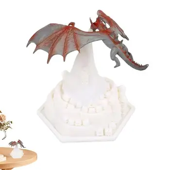 Лампа с огнения дракон, лампи с дракони за спални, акумулаторна лампа с ледяными дракони, Коледни подаръци с дракони, за деца, възрастни, момчета