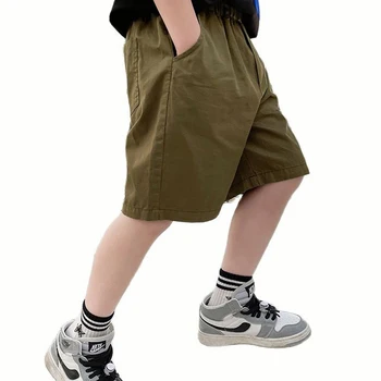 Летни панталони за момче, обикновен панталон за момчетата, е най-новата детска къс ежедневни облекла за момчета, 6, 8, 10, 12, 14