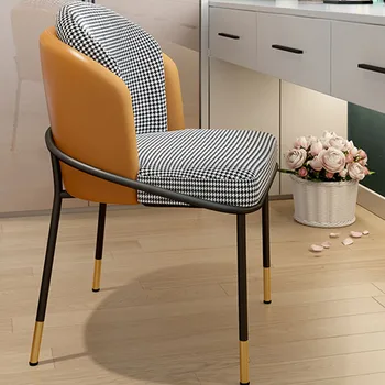 Луксозни Трапезни столове за дома с минималистичной облегалка, Модерни и Креативни Трапезни Столове за грим Eetkamerstoelen Предмети от бита WZ50DC