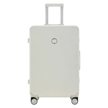 Малкият куфар с Цвят Карамел, 20-инчов Безшумен модерен Пътен куфар с алуминиева Рамка