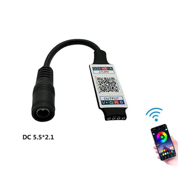 Мини RGB Bluetooth-съвместим контролер DC 5 В 12 В 24 В Музикален BT Bluetooth Smart APP led контролер за RGB led ленти