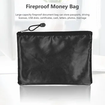 Многофункционална Чанта за Файлове, Пожароустойчива Чанта за пари, Водоустойчив Безопасна чанта за съхранение с цип органайзер за кабинет