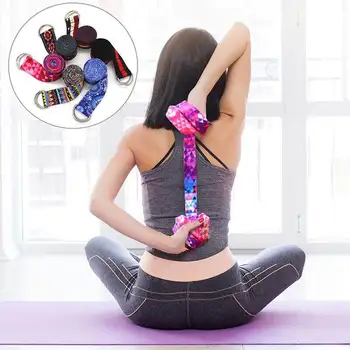 Многоцветен женски колан, за йога, стречинг, фитнес, мъжки и Дамски спортни аксесоари, еластична лента за бедрата