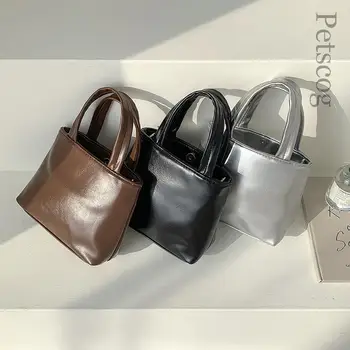 Модни Чанти през рамо с веригата за жени 2023, однотонная мини-квадратна чанта-тоут, луксозни дамски Чанти на рамо, чантата и за партита и пътувания