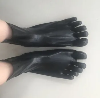 Модно еротично бельо, секси Къси чорапи с пет пръста, обикновена черни Чорапи от латекс, корниз чорапи, фантазийные чорапи, Безплатна Доставка