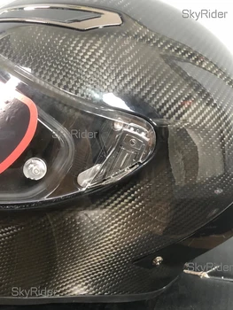 Мотоциклет шлем с пълно лице, лъскаво черно въглеродни влакна Мотокрос Състезания вашия мотор, Каска за Езда, Casco De Motocicleta, четырехсезонный