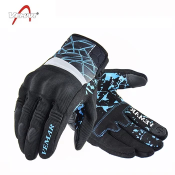Мотоциклетни ръкавици VEMAR, колоездене, защитни Ръкавици, мъжки и Дамски ръкавици за мотокрос със сензорен екран, състезателни ръкавици DH МТБ