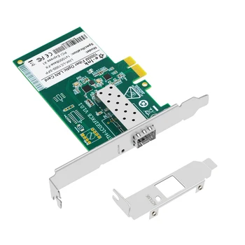 Мрежова карта с гигабитным влакно NIC -Еднократно port SFP/SC, ac адаптер PCI Express Ethernet LAN 1000mbps, на 20 км от дуплексному влакна SMF