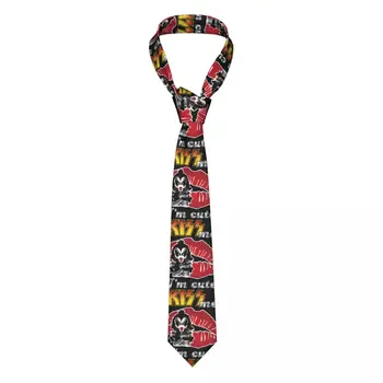 Мъжка вратовръзка Kiss Me The Demon, всекидневни, от полиестер 8 см, класически вратовръзки за мъжки аксесоари, тай-парти