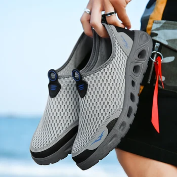 Мъжки водна обувки Маратонки за гмуркане по течението на открито Туризъм риболов Аква Плажни обувки Приморски спорт бос Спортни обувки за фитнес Дишаща плюс размер