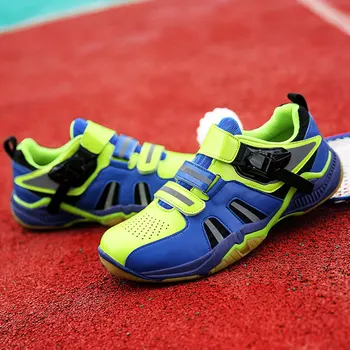 Мъжки дишаща устойчива на плъзгане подметка каучук с катарама, спортни обувки за бадминтон, професионални маратонки за волейбол и тенис