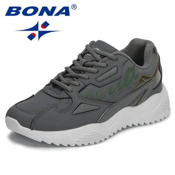 Мъжки дишащи спортни обувки Бона, ежедневни и удобни обувки за ходене, дизайнерски обувки, луксозни тенденция обувки, 2023