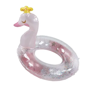 Надувное пръстен за гмуркане с пайети, удебелена PVC тръба за плуване, детски басейн, лятна плажна играчка