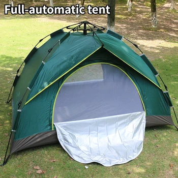 Напълно Автоматична палатка за къмпинг, на 2 лица, двупластова градинска преносима камуфляжная палатка за туризъм, пътувания, плажната риболов