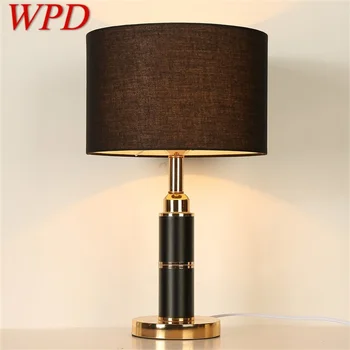 Настолни лампи WPD модерен, луксозен дизайн, led черен настолна лампа, декоративен за домашно прикроватного маса