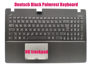 Немска Черна клавиатура със стойка за ръце за Asus X550W X550WA X550WE X550VQ X550VX Topcase