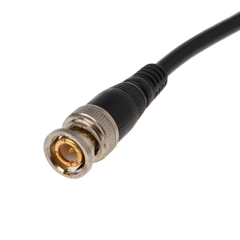Никелирани директен клещи за кабел-адаптер RG58 BNC с косичкой 0,5 м