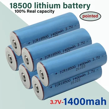 Нова батерия 18500 3,7 1400 mah с острия връх, йонна акумулаторна батерия, за фенерче със силно осветление, специален антисветовой