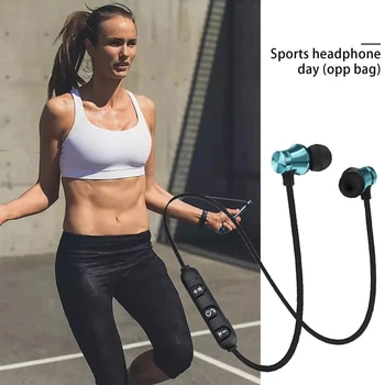 Нови Bluetooth слушалки XT11, спортни магнитни стерео слушалки, водоустойчиви слушалки, безжични слушалки подложка с микрофон