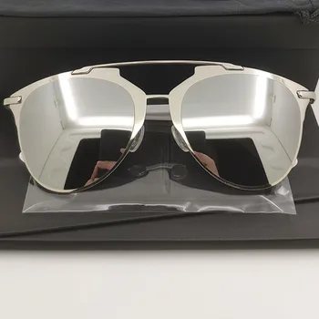 Нови Висококачествени модерни метални слънчеви очила в стил steampunk стил steampunk, мъжки и женски ретро Големи Овални слънчеви Очила, Луксозна кутия