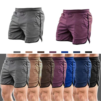 Нови летни мъжки шорти за бягане, дрехи за спорт и фитнес, бързо съхнещи плажни панталони Pantalones Cortos Hombre