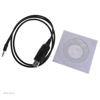 Обновен USB-кабел за програмиране, софтуер, кабел за двустранния радиопрограммирования, подходящ за радиоприемник QYT KT8900