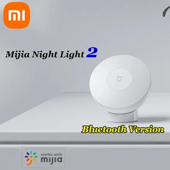 Оригинален Xiaomi Mijia Led Индукционный нощна светлина 2 Лампи С регулируема Яркост Инфрачервен Smart сензор за човешкото тяло с Магнитна основа
