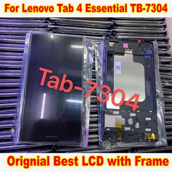Оригинален Сензор За Lenovo Tab 4 Essential TB-7304 TB-7304X 7304F 7304i LCD сензорен Дисплей, Дигитайзер, сглобени с Рамка