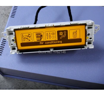 Оригинален автомобилен жълт екран с поддръжка на USB Bluetooth 2-зонный въздушен монитор 12pin за Peugeot 307 407 408 citroen C4 C5