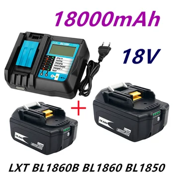 Оригинална Батерия за Makita 18V 18000mAh 18,0 Ah Aufladbare Power Werkzeuge mit LED Li-Ion ерзац head LXT BL1860B BL1860 BL1850